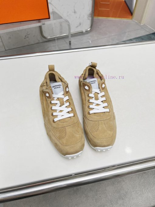 Top tierHermes 2024 Spring/Summer Fashion Show In Series German Training Shoes Hot New Releaokxdlxae - Image 2