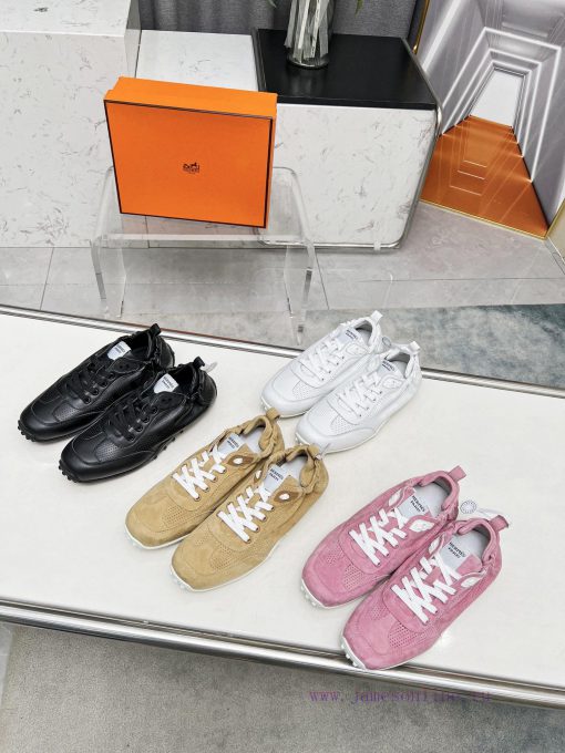 Top tierHermes 2024 Spring/Summer Fashion Show In Series German Training Shoes Hot New Releaokxdlxae - Image 10