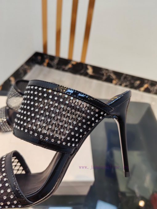 Balmain 2024 Spring/Summer Fashion Mesh Diamond High Heels SlippersBrand Balmain 𝘽𝙖𝙡𝙢𝙖𝙞𝙣 by zicg2wir - Image 6