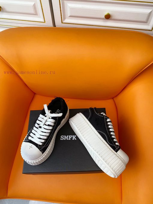 SMFK China-Chic Tide 24ss, the latest popular cross flower big head thick soled derby shoes,n54hkjy4 - Image 4