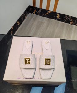 Out, Balmain 2024 Spring/Summer Fashion Flat SlippersBrand Balmain 𝘽𝙖𝙡𝙢𝙖𝙞𝙣 by French fashionzftd7m1b