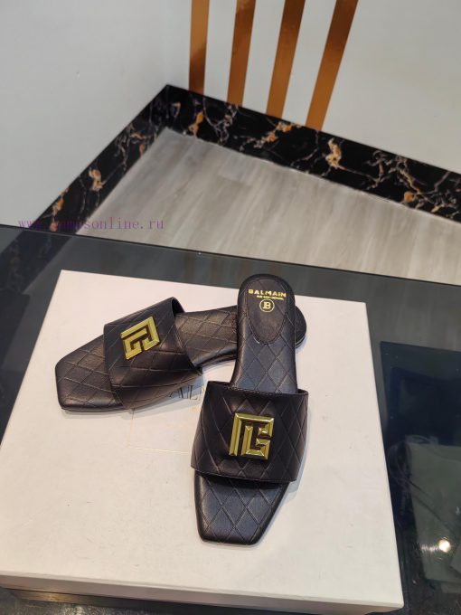 Out, Balmain 2024 Spring/Summer Fashion Flat SlippersBrand Balmain 𝘽𝙖𝙡𝙢𝙖𝙞𝙣 by French fashionms9dfnzp - Image 8