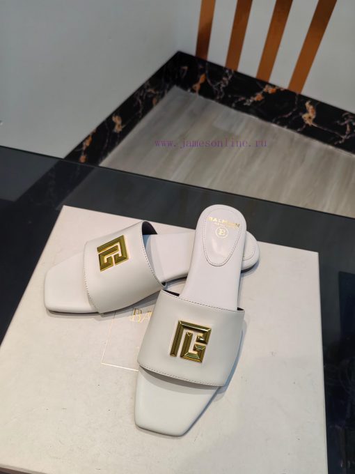 Out, Balmain 2024 Spring/Summer Fashion Flat SlippersBrand Balmain 𝘽𝙖𝙡𝙢𝙖𝙞𝙣 by French fashiona5m5d1iw - Image 8
