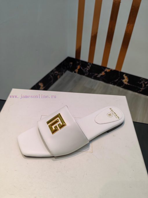Out, Balmain 2024 Spring/Summer Fashion Flat SlippersBrand Balmain 𝘽𝙖𝙡𝙢𝙖𝙞𝙣 by French fashiona5m5d1iw - Image 10