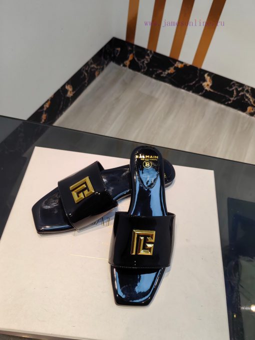 Out, Balmain 2024 Spring/Summer Fashion Flat SlippersBrand Balmain 𝘽𝙖𝙡𝙢𝙖𝙞𝙣 by French fashionfwqx7eg3 - Image 8