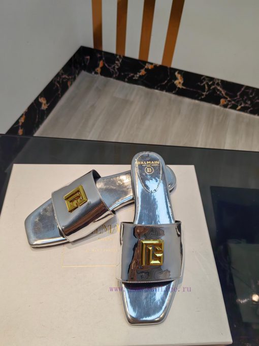 Out, Balmain 2024 Spring/Summer Fashion Flat SlippersBrand Balmain 𝘽𝙖𝙡𝙢𝙖𝙞𝙣 by French fashion0969195m - Image 8