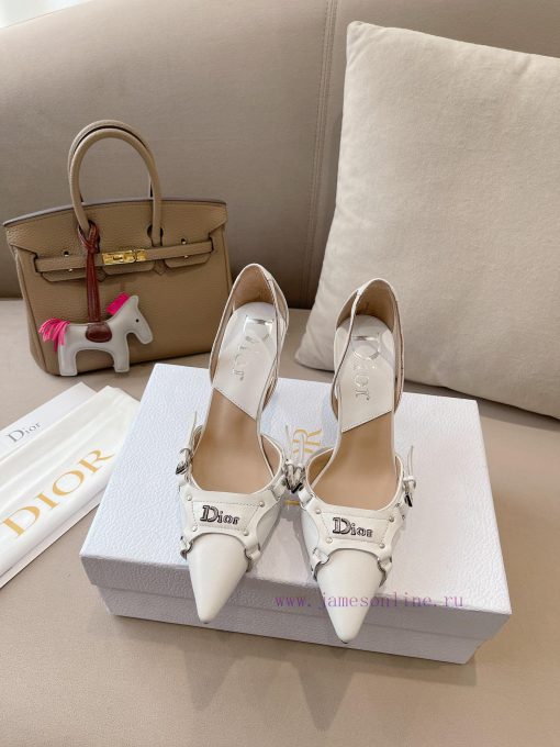 Dior's early spring new pointed Mouller slippers for women, star width CD letter logo high-hiosxniqo - Image 2