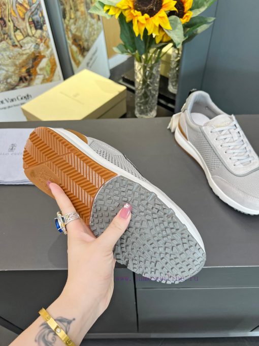 Brunello Cucinelli Four Seasons Knitted Casual Men's ShoesOne to one replica fly weave on thxg3n62b1 - Image 10