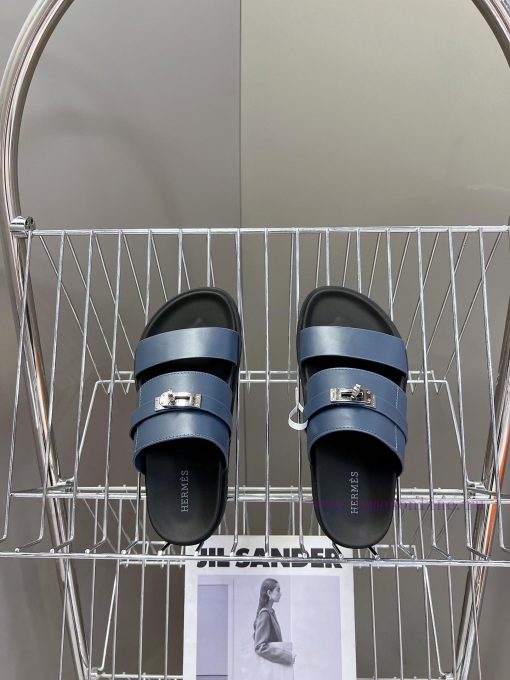 Male 10 Η ERMES Hermes Spring/Summer Classic Couple's Second Uncle Slippers Chypre Ugly Cute3fpqkojm - Image 7