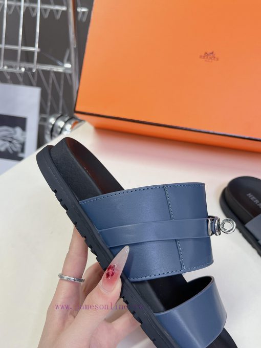 Male 10 Η ERMES Hermes Spring/Summer Classic Couple's Second Uncle Slippers Chypre Ugly Cute3fpqkojm - Image 10
