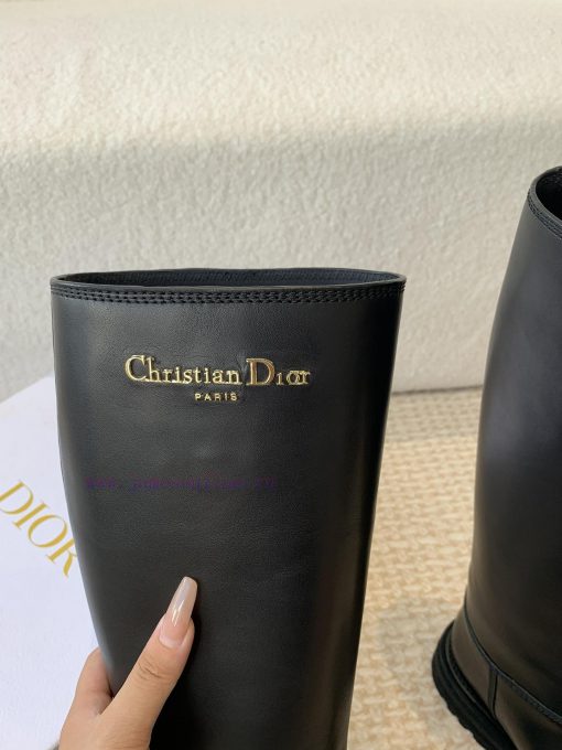 Dior 24ss new autumn and winter retro British style Block new knight boots round toe thick serv8q18u - Image 10