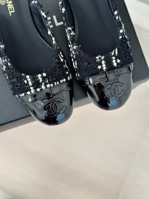 Chanel | Chanel 24P New ProductDouble C bow color blocked half slippersThe shoe upper is mad60ignc9b - Image 8