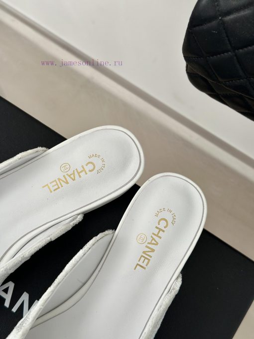 Chanel | Chanel 24P New ProductDouble C bow color blocked half slippersThe shoe upper is mad7xi8wqhc - Image 9
