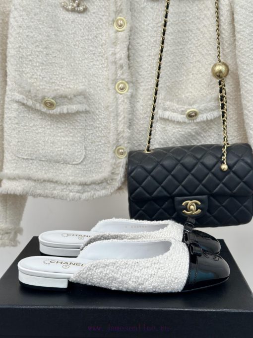 Chanel | Chanel 24P New ProductDouble C bow color blocked half slippersThe shoe upper is madyuljv4fj