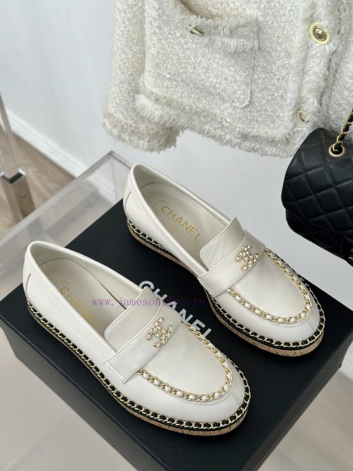 Chanel | Chanel Classic Wood Grain BottomDouble C-chain loafersLe Fu shoe enthusiasts must nfqci1wcb - Image 4