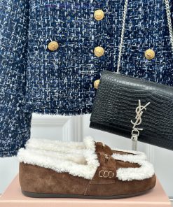 MiuMiu/Miu Classic Fashion Style Coin Fury Shoes Le Fu ShoesRecently, the highly popular golfnj6ws6h