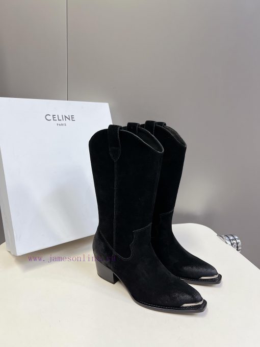 CELINE's latest fashion boots for the runway show are a fashion blogger's favorite item for hh6oz8ac - Image 3