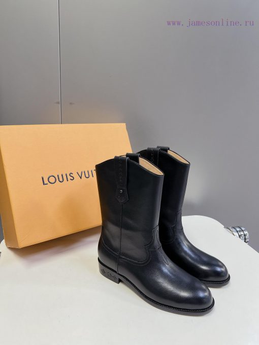 Louis Vuitton LV Donkey Home Autumn/Winter Fashion Show New Western Cowboy Boots This boot ils3hcs1x - Image 3