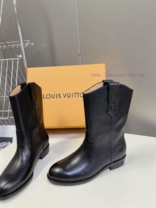 Louis Vuitton LV Donkey Home Autumn/Winter Fashion Show New Western Cowboy Boots This boot ils3hcs1x - Image 4