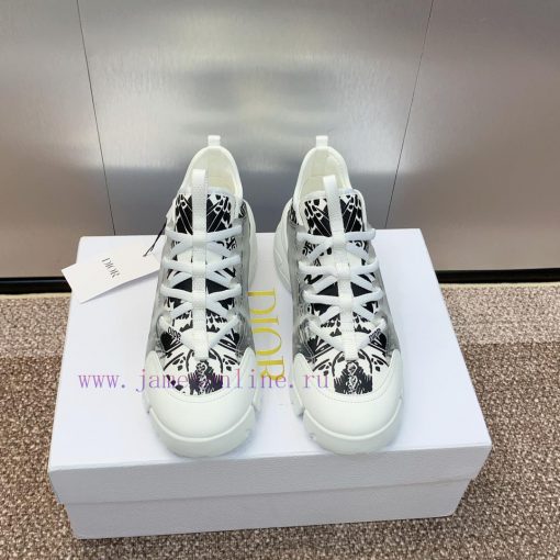 Dior classic thick soled lace up white shoes, Dior spring and summer new color D-CONNECT chll02x1ui3 - Image 2