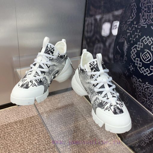 Dior classic thick soled lace up white shoes, Dior spring and summer new color D-CONNECT chll02x1ui3 - Image 5