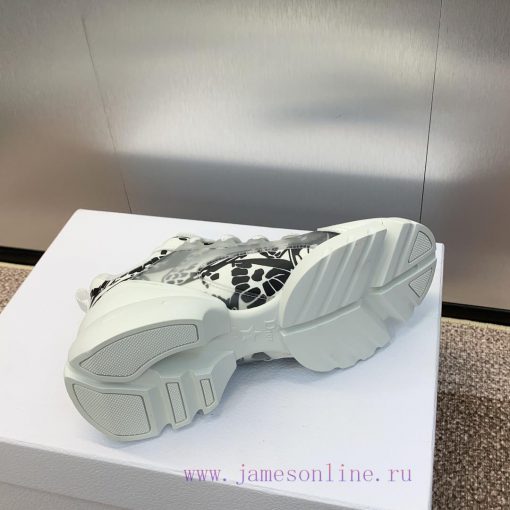 Dior classic thick soled lace up white shoes, Dior spring and summer new color D-CONNECT chll02x1ui3 - Image 10
