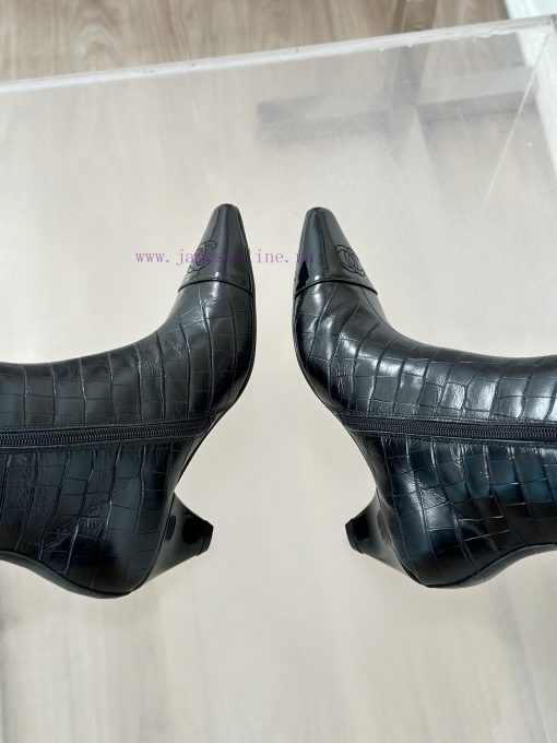 Chanel | Chanel 23c Autumn/Winter New ProductsDouble C Small Square Head Cat Heel Boots Seribmzbkskk - Image 7