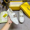 Latest FENDI loafers, made of soft sheepskin fabric, with gold fasteners and sheepskin insol6sf2tj6l