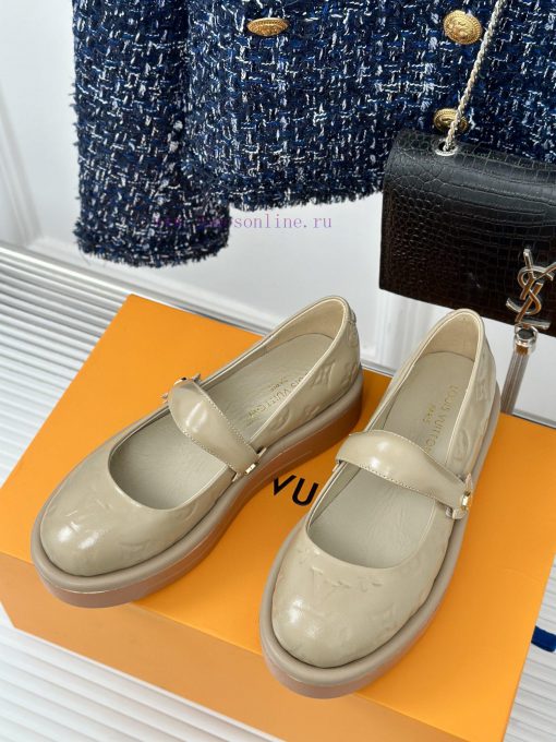 L * V Lvjia 24ss New Product Thick Bottom Old FlowerMary Jane Shoe CollectionIt's so beautifgiuvbzau - Image 3