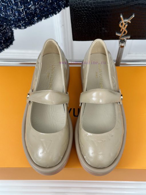 L * V Lvjia 24ss New Product Thick Bottom Old FlowerMary Jane Shoe CollectionIt's so beautifgiuvbzau - Image 5