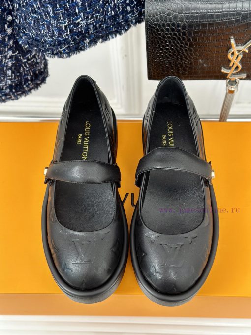 L * V Lvjia 24ss New Product Thick Bottom Old FlowerMary Jane Shoe CollectionIt's so beautiffkqscioi - Image 5