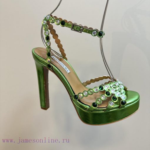 The Aquazzura 2024 classic high-heeled waterproof platform rhinestone sandals are truly beauc3nbhhlk - Image 8