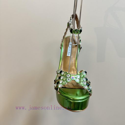 The Aquazzura 2024 classic high-heeled waterproof platform rhinestone sandals are truly beauc3nbhhlk - Image 9