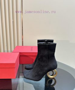 FERRAGAMO square toe fashion bootsUnique sculptural heel with same tone finish, adorned withwb56aqkz