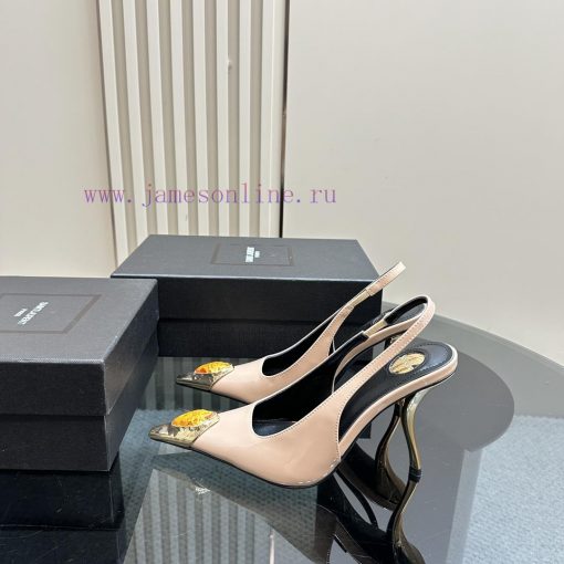 YSL Saint LaurentSS2024 New Product Metal Head Big Gemstone Elegant and Atmospheric High Hee95x3u4t0 - Image 2