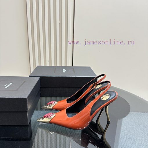 YSL Saint LaurentSS2024 New Product Metal Head Big Gemstone Elegant and Atmospheric High Hee4akkfhgw - Image 2