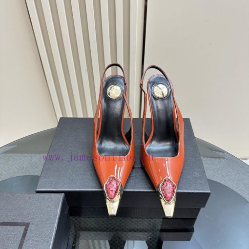 YSL Saint LaurentSS2024 New Product Metal Head Big Gemstone Elegant and Atmospheric High Hee4akkfhgw - Image 3