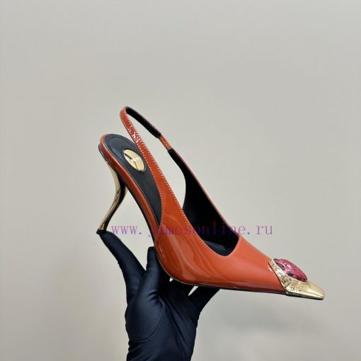YSL Saint LaurentSS2024 New Product Metal Head Big Gemstone Elegant and Atmospheric High Hee4akkfhgw - Image 8