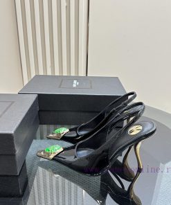 YSL Saint LaurentSS2024 New Product Metal Head Big Gemstone Elegant and Atmospheric High Hee9za43l3b