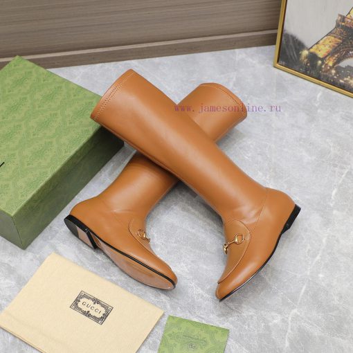 The most in the marketGucci2023 horseneck buckle elastic bootsGucciGucci elastic sheepskin bxhoaffta - Image 9