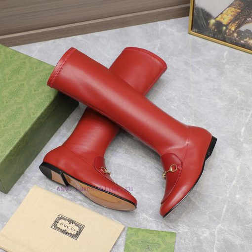 The most in the marketGucci2023 horseneck buckle elastic bootsGucciGucci elastic sheepskin bjh5baj5y - Image 9