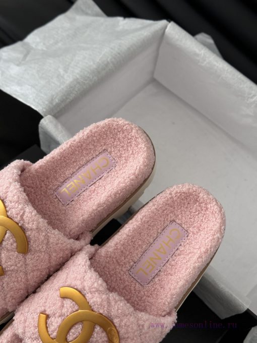 Chanel 24B new fur slippersThis fur mop is really cuteSoft and fluffy fur, comfortable and wxtw3mley - Image 8