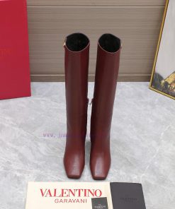 Purchasing grade24ss Autumn/Winter New Valentino Square Head V-Button Knight BootsValentino'qtc0v4gy
