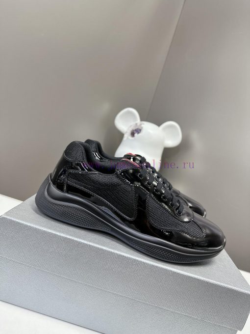 Prada Top Edition SneakersImported fly woven fabric with stitched patent leather on the uppeje9aimxm - Image 2