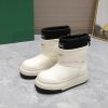 The modelFashionable and trendy thick soled snow boots24SS autumn and winter thick soled furevcpuulo