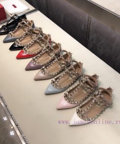 Strap Flat Bottom Single Shoes - Top Purchasing Agency Valentino/Valentino Rivet VT Classic a50yhi9p