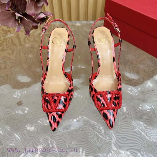 Valentino's newly developed diamond buckle patent leather high-heeled sandals series————————6uihznwn - Image 6