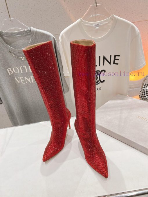 Purchasing grade JIMMY CHOO * | JC/Jimmy Zhou 2024 Autumn/Winter New Diamond Pointed High He2ws4rv67