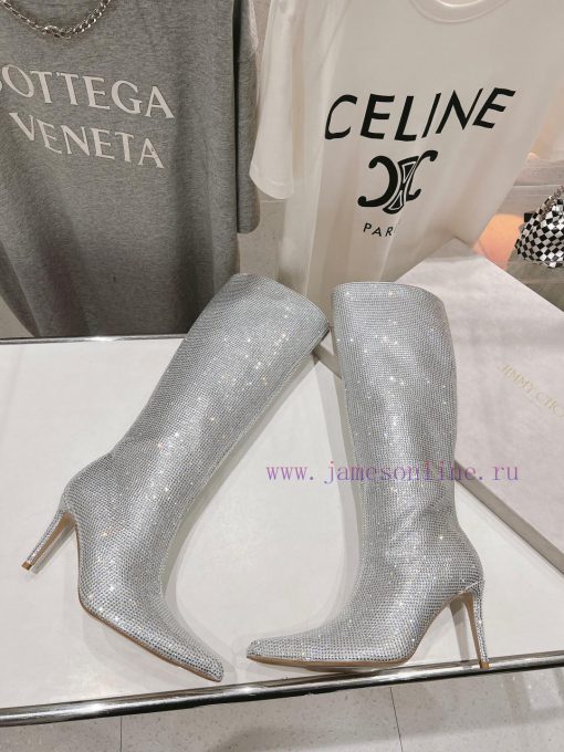Purchasing grade JIMMY CHOO * | JC/Jimmy Zhou 2024 Autumn/Winter New Diamond Pointed High Hegmqc7xnv - Image 5
