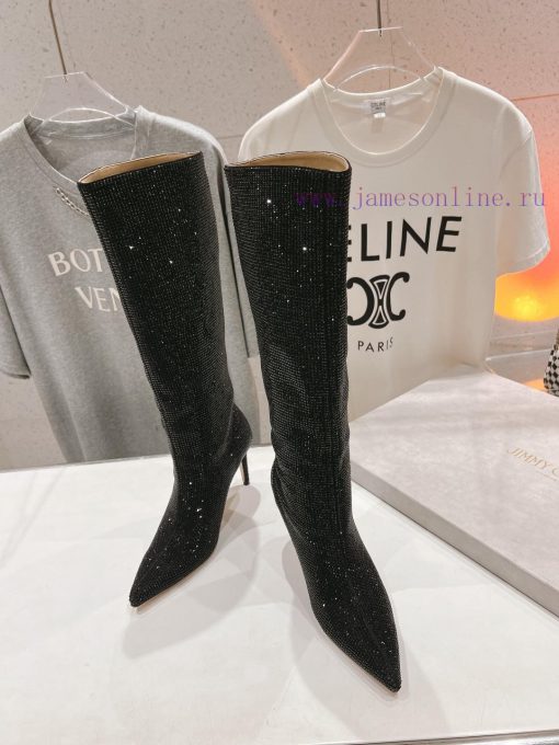 Purchasing grade JIMMY CHOO * | JC/Jimmy Zhou 2024 Autumn/Winter New Diamond Pointed High Hepolvz1t8